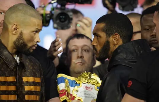 Eubank Benn fight face off.