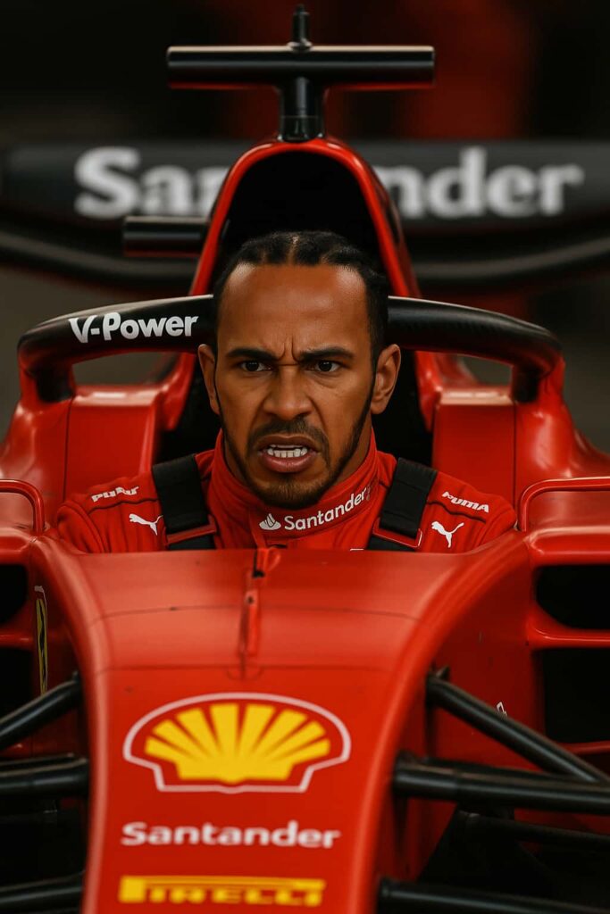 Lewis Hamilton Miami Ferrari.