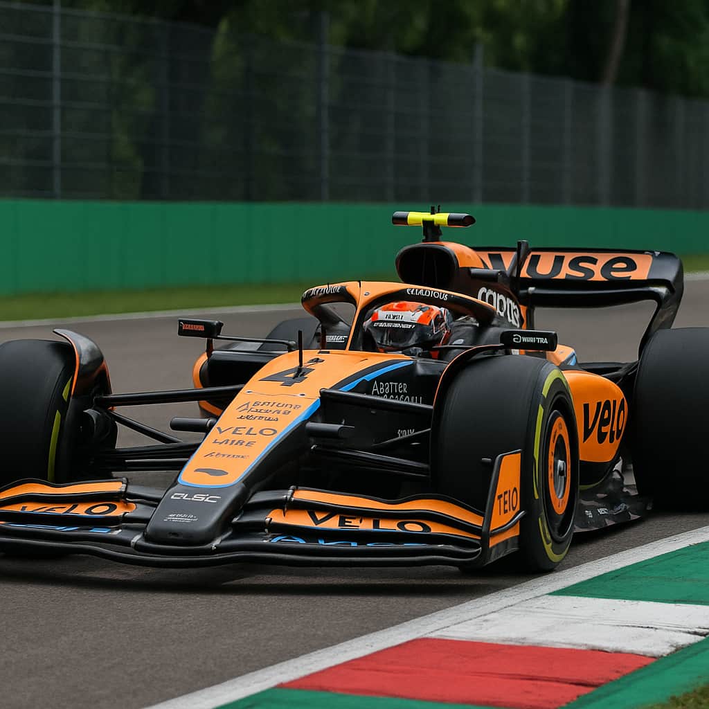 Oscar Piastri at the Imola Grand Prix.