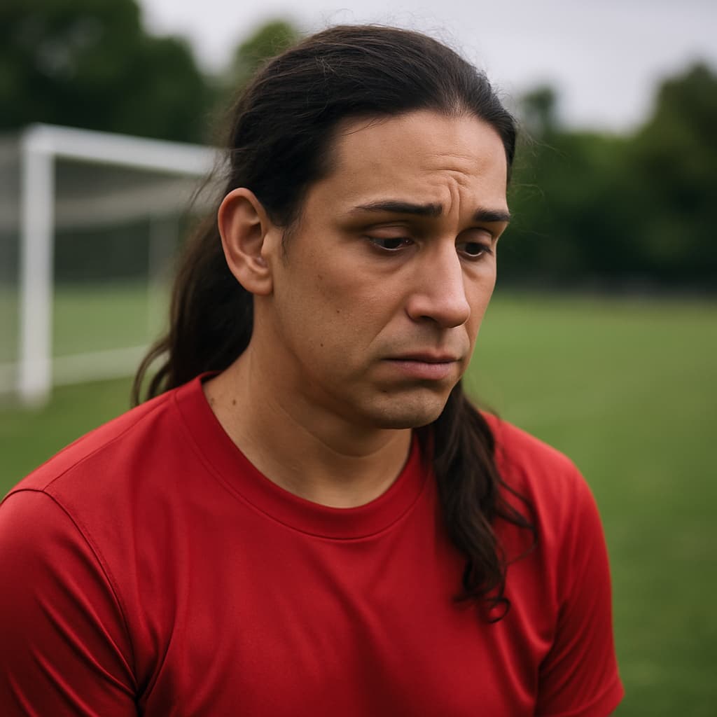 Trans woman footballer.