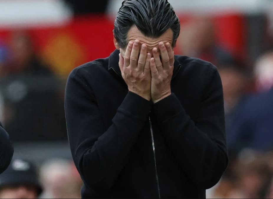 Unai Emery the Aston Villa manager.